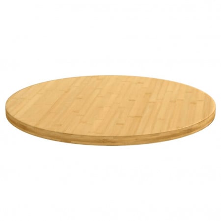 Blat de masă, Ø80x2,5 cm, bambus - Img 1
