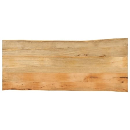 Blat masă cu margini, 140x60x3,8 cm, lemn masiv mango