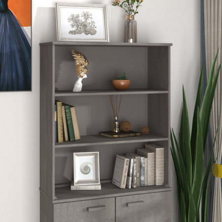 Blat pentru servantă, gri deschis, 85x35x100 cm, lemn masiv pin