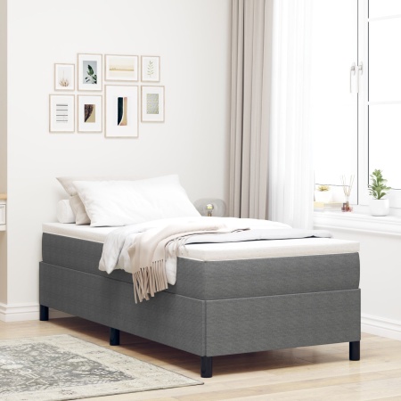 Cadru de pat Gri deschis 90x200 cm din material catifea