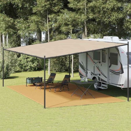 Covor pentru cort, nisipiu, 400x600 cm, HDPE