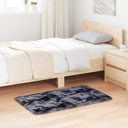 Covor shaggy cu pom înalt, NAVARRA, gri închis, 60x100 cm