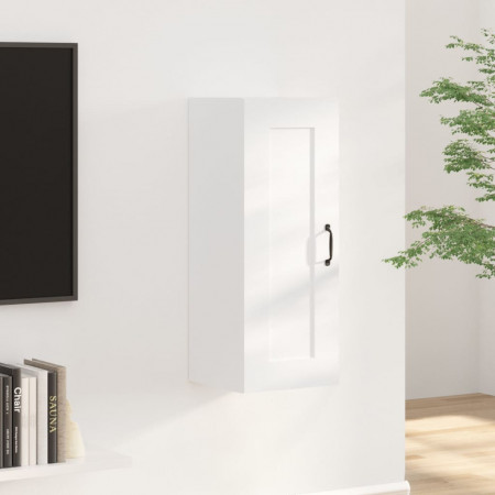 Dulap de perete, alb, 35x34x90 cm, lemn prelucrat