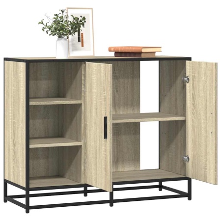 Dulap, stejar sonoma, 92x35x76 cm, lemn prelucrat