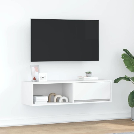 Dulap TV alb 100x31x25,5 cm lemn prelucrat