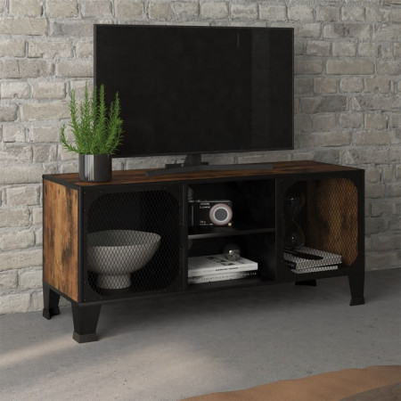Dulap TV ,maro,105x36x47 cm,metal și MDF