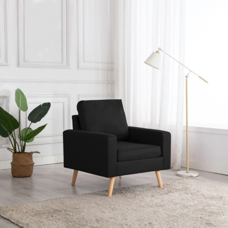 Fotoliu, negru, material textil