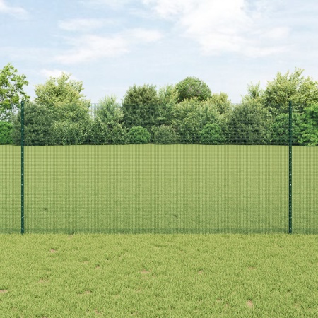 Gard din sârmă sudată cu 22 U Posturi Verde 1.2x50 m Oțel