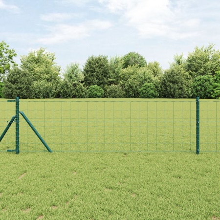 Gard Euro Set de 2 Verde Oțel vopsit electrostatic 10 x 0.8 m