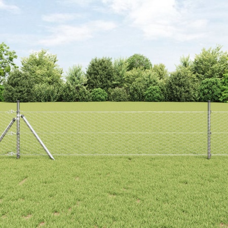 Gard hexagonal 0.8x25 m din oțel zincat