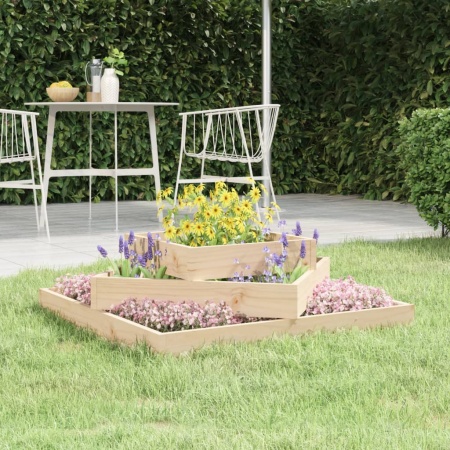 Jardinieră, 83x83x27 cm, lemn masiv de pin