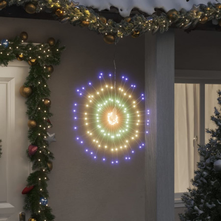Lumină stelară de Crăciun 140 LED-uri, multicolor, 17 cm