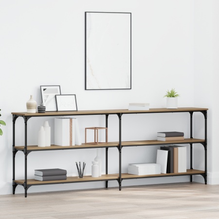 Masă Consolă Stejar Artisan 200x29x75 cm Lemn Tehnologic