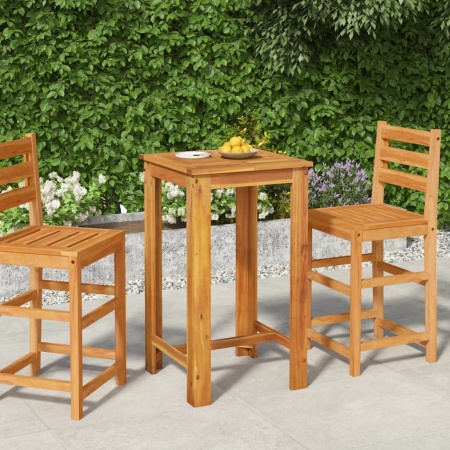 Masă de bar de grădină, 60 x 60 x 105 cm, lemn masiv de acacia