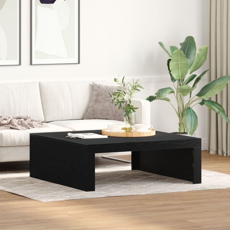 Masă de cafea din stejar negru - 100x100x35 cm din lemn laminat