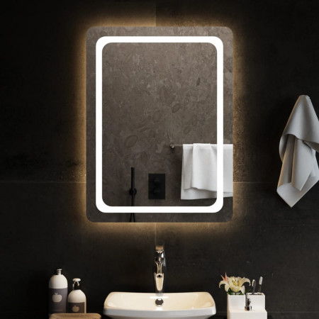 Oglindă de baie cu LED, 60x80 cm - Img 1