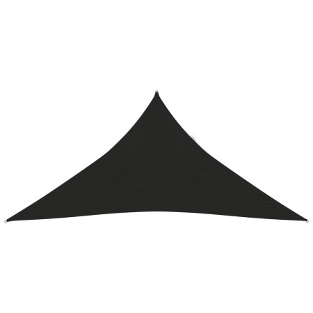 Pânză parasolar, negru, 4x4x4 m, HDPE, 160 g/m²