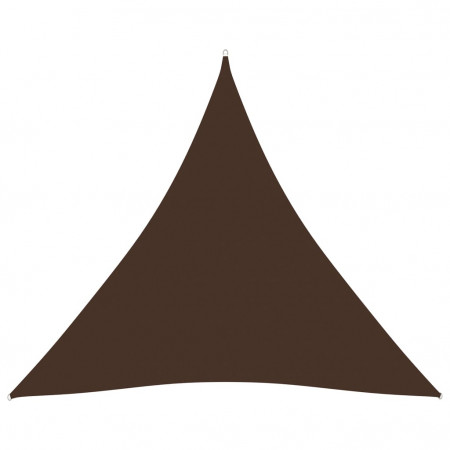Parasolar, maro, 4,5x4,5x4,5 m, țesătură oxford, triunghiular