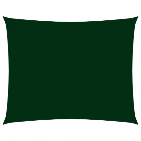 Parasolar verde închis, 4x5 m țesătură oxford dreptunghiular