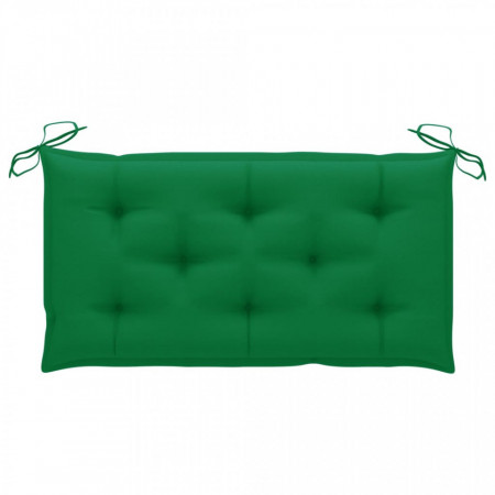 Pernă pentru bancă de grădină, verde, 100x50x7 cm, textil - Img 1