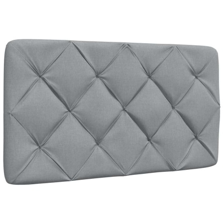Pernă tăblie de pat, gri deschis, 90 cm, material textil