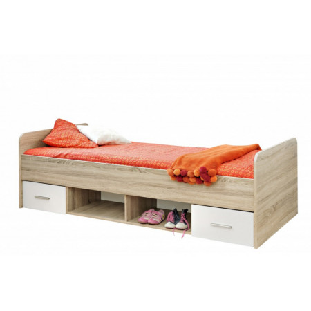 Rama de pat DINO 23 DSW DI-04 SONOM OAK/WHITE