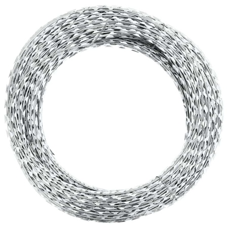 Sârmă cu lame, rolă sârmă elicoidală, 60 m, oțel galvanizat