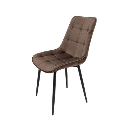 Scaun living HT2, stofa, maro
