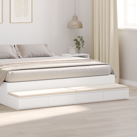 Sertar pentru pat Alb 180x36,5x16,5 cm din lemn prelucrat