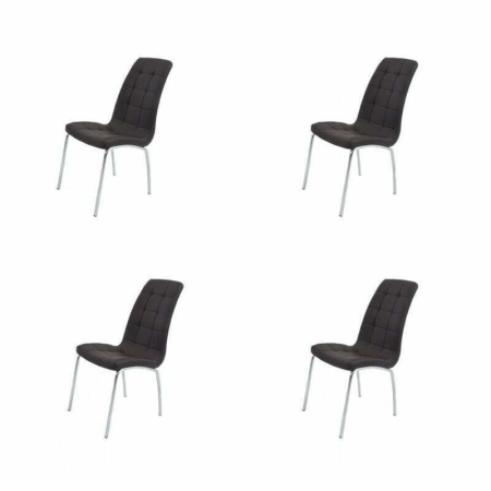 Set 4 scaune bucatarie s-02, culoare maro