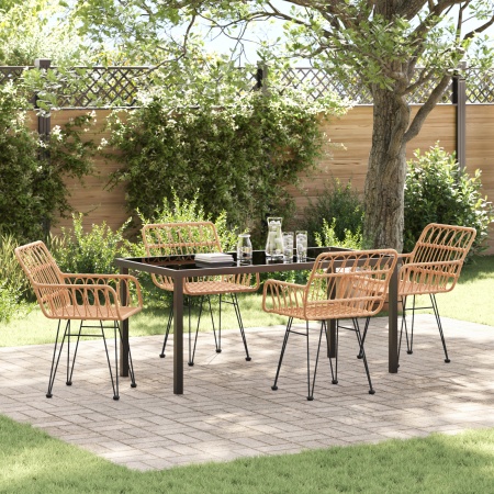 Set de dining garden 5 piese din rășină polipropilenică