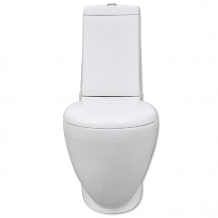 Set de toaletă și bideu, ceramică albă