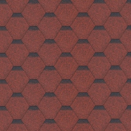 Sindrila bitum pentru acoperis Hexagonal Rock H101RED