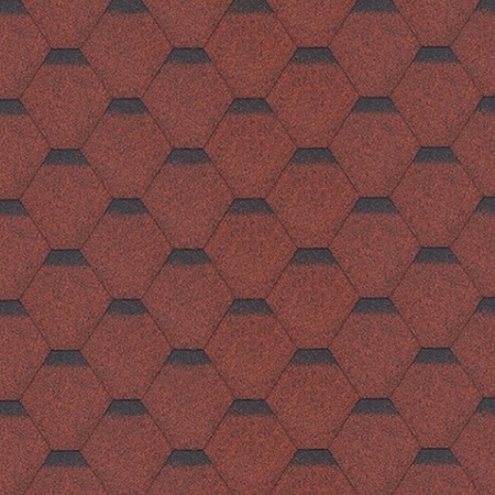 Sindrila bitum pentru acoperis Hexagonal Rock H334RED - Img 1