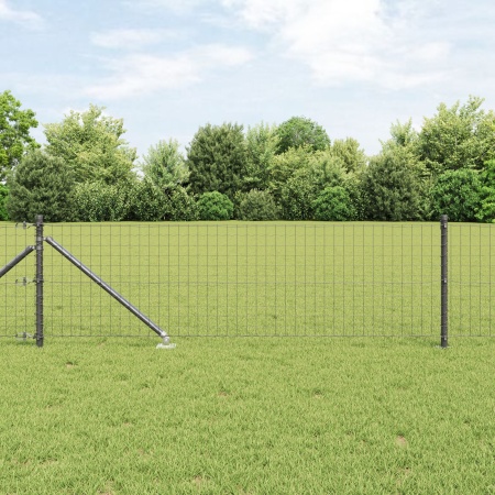 Stâlpi de gard cu vârf 26 buc Ø32 mm 120 cm Oțel galvanizat