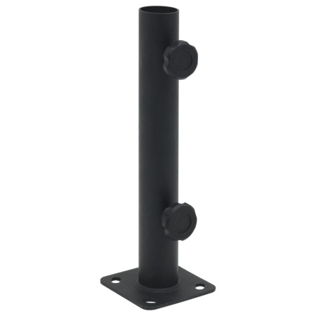 Suport de umbrelă pentru stâlp de Ø32/34/38 mm, negru mat, oțel
