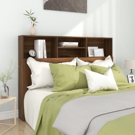 Tăblie de pat cu dulap, stejar maro, 140x19x103,5 cm