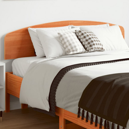 Tăblie de pat, maro ceruit, 135 cm, lemn masiv de pin