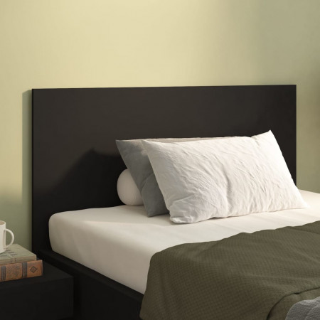 Tăblie de pat, negru, 120x1,5x80 cm, lemn prelucrat