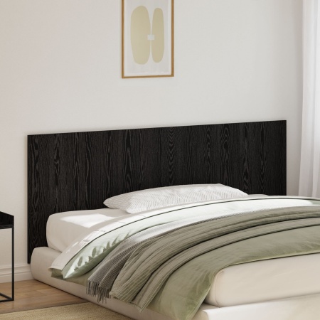 Tăblie pat Negru Stejar 200x1,5x80 cm Lemn compozit