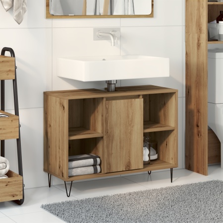 Unitate de vanity pentru baie Stejar artistic Lemn prelucrat Mediul