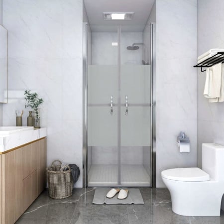 Ușă cabină de duș, jumătate mat, 86 x 190 cm, ESG