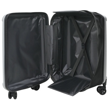 Valiză Pliabilă Carcasa Dura 24'' Argintie 43x27x66 cm ABS