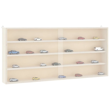 Vitrina de colecție din lemn cu uși 80x8,5x37 cm