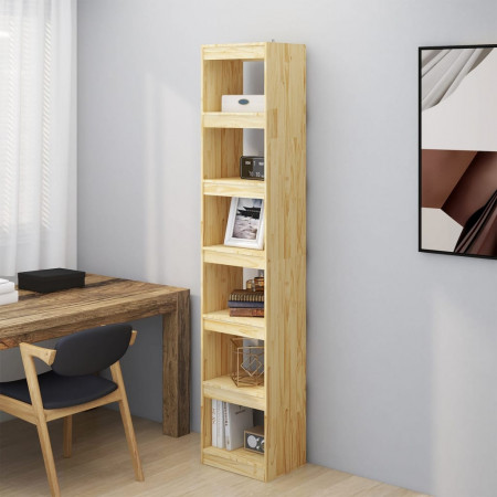 Bibliotecă/Separator cameră, 40x30x199 cm, lemn masiv pin