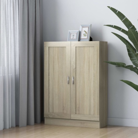 Bibliotecă, stejar sonoma, 82,5 x 30,5 x 115 cm, lemn prelucrat