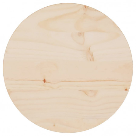 Blat de masă, Ø30x2,5 cm, lemn masiv de pin