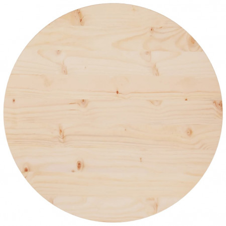 Blat de masă, Ø60x2,5 cm, lemn masiv de pin