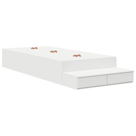 Cadru de pat cu depozitare Alb 80x200 cm