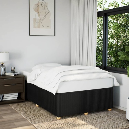 Cadru de pat, negru, 120x200 cm, material textil